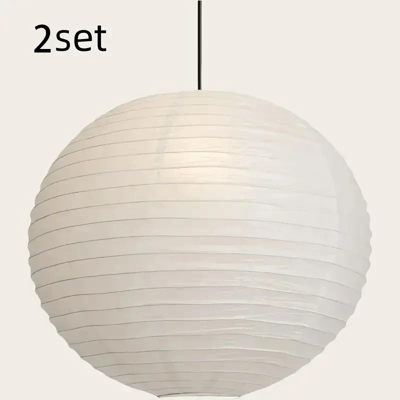 Japanese Style Paper Lantern Pendant Ceiling Lamp - Image 7