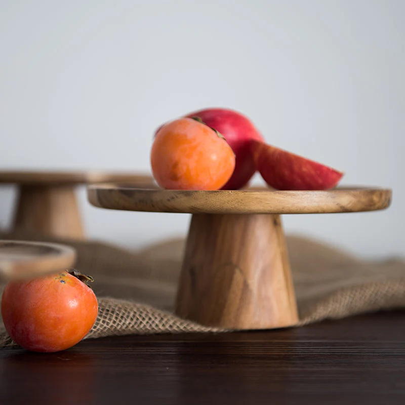 Japanese Style Wooden Snack Plate - Image 3