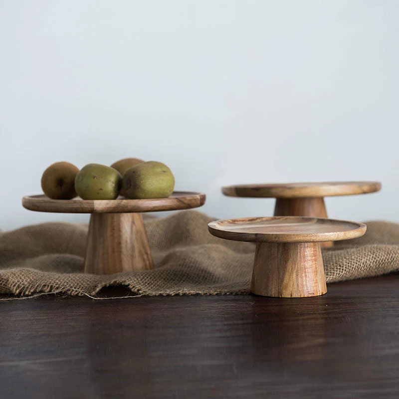 Japanese Style Wooden Snack Plate - Image 4