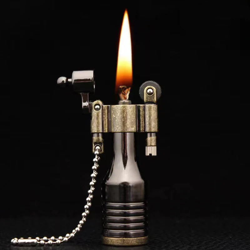 Jet Power Retro Metal Keychain Lighter - Image 2