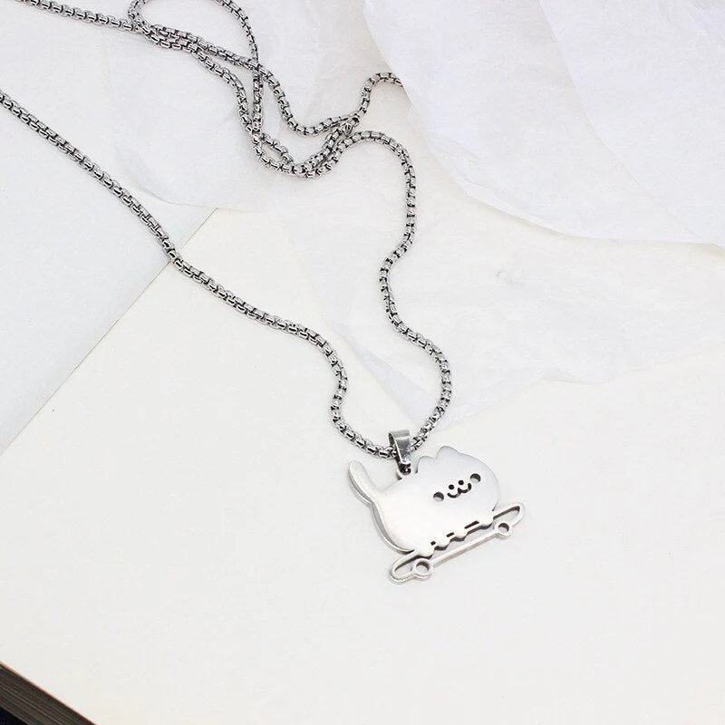 Kawaii Cat Couple Charm Cute Necklace - Image 3