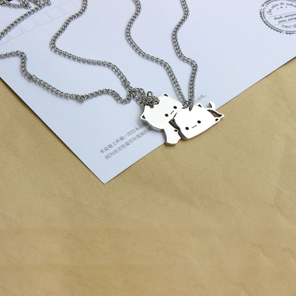 Kawaii Cat Couple Charm Cute Necklace - Image 6