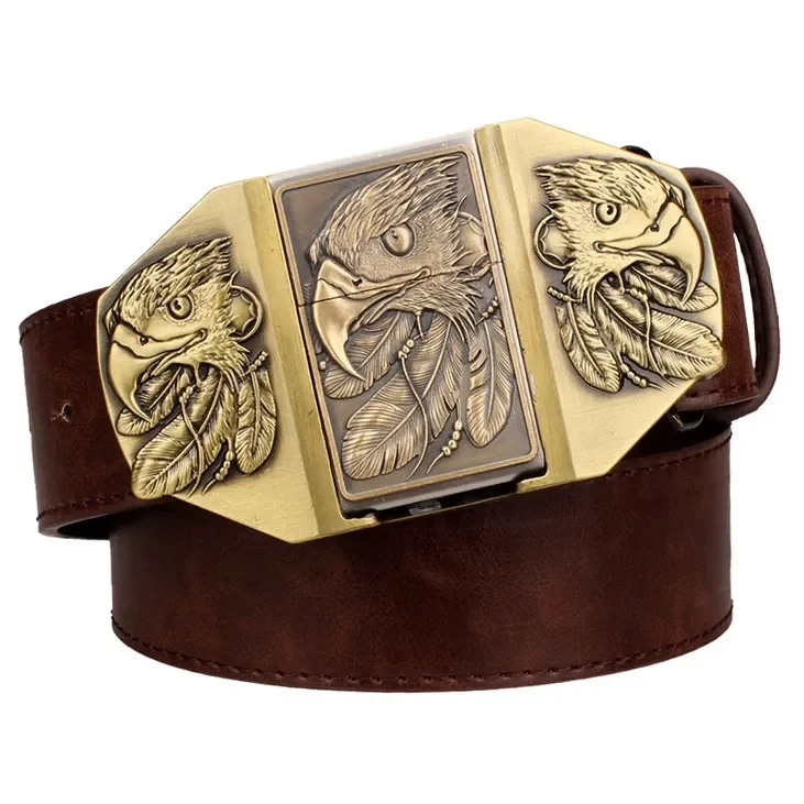 Kerosene Lighter Metal Buckle Belt - Image 12