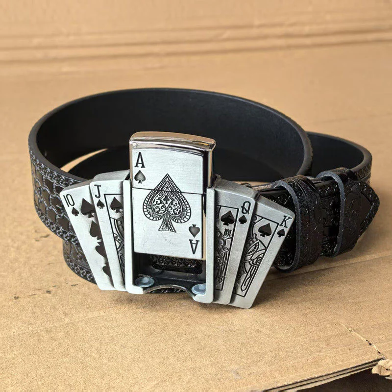 Kerosene Lighter Metal Buckle Belt - Image 3