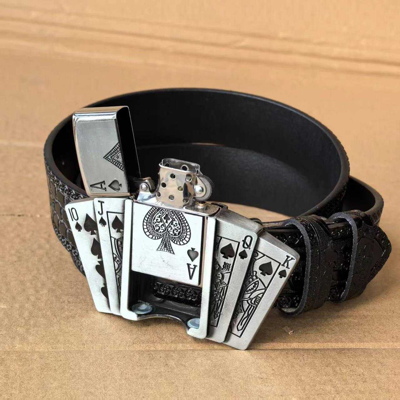 Kerosene Lighter Metal Buckle Belt - Image 4