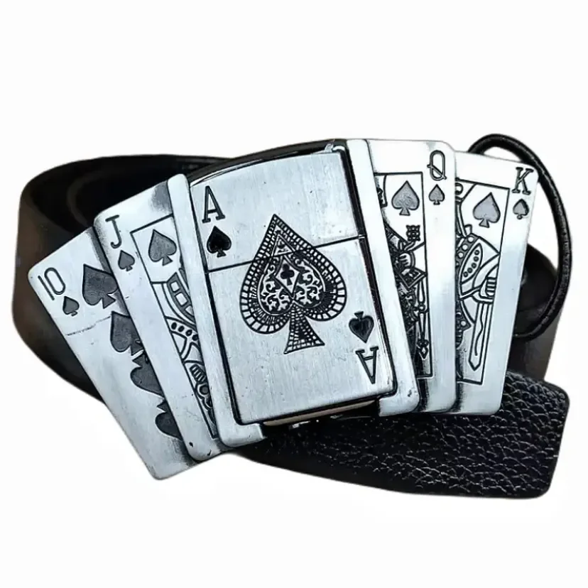 Kerosene Lighter Metal Buckle Belt - Image 9