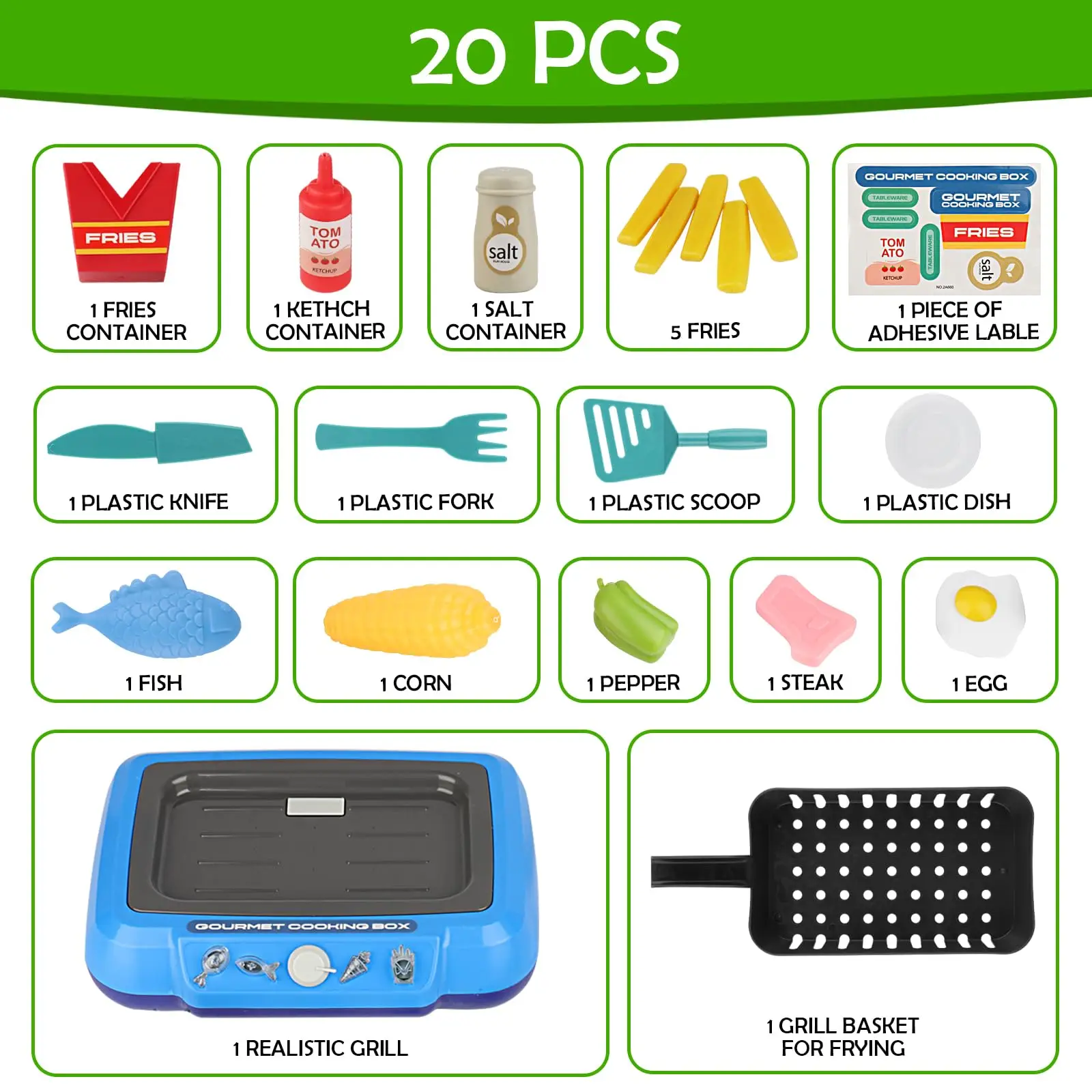 Kids Cooking Simulation Toy Set - Image 6