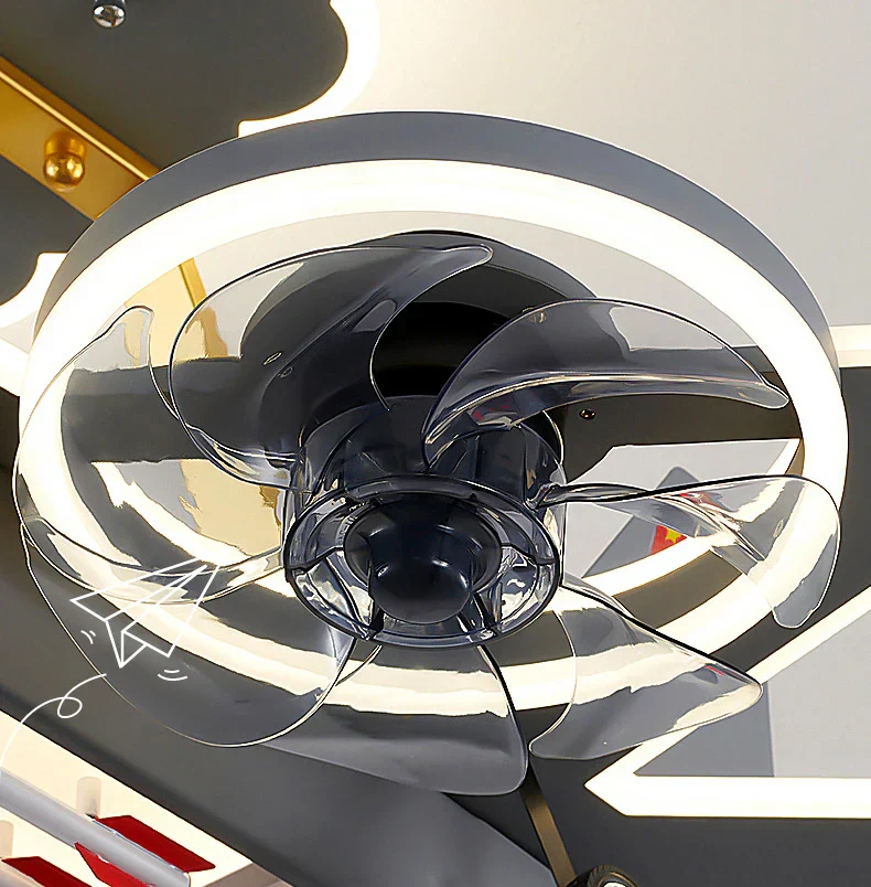 Kids Dream Jet Remote Control Ceiling Fan Light - Image 3