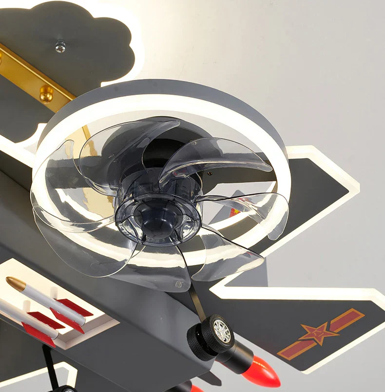 Kids Dream Jet Remote Control Ceiling Fan Light - Image 4