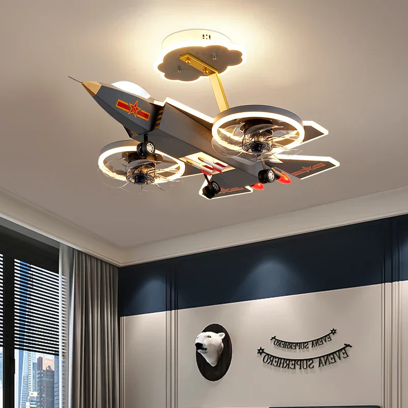 Kids Dream Jet Remote Control Ceiling Fan Light - Image 6
