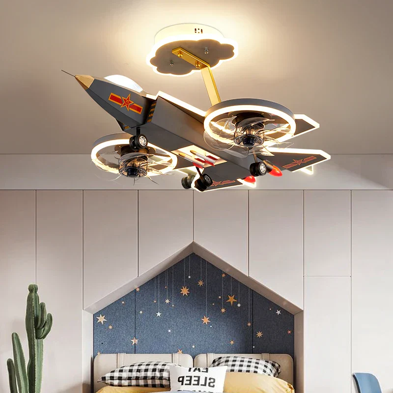 Kids Dream Jet Remote Control Ceiling Fan Light - Image 7
