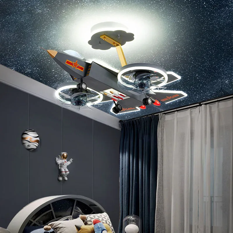 Kids Dream Jet Remote Control Ceiling Fan Light - Image 9