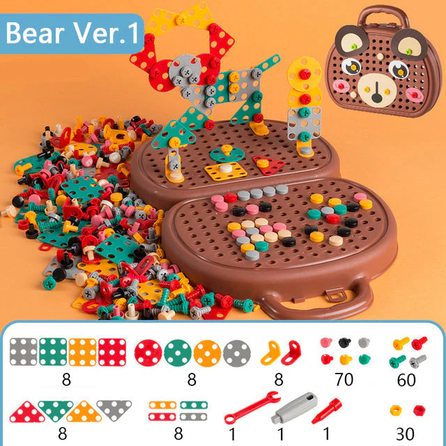 Kids Educational Electric Drill Screw Set Toy - Image 11