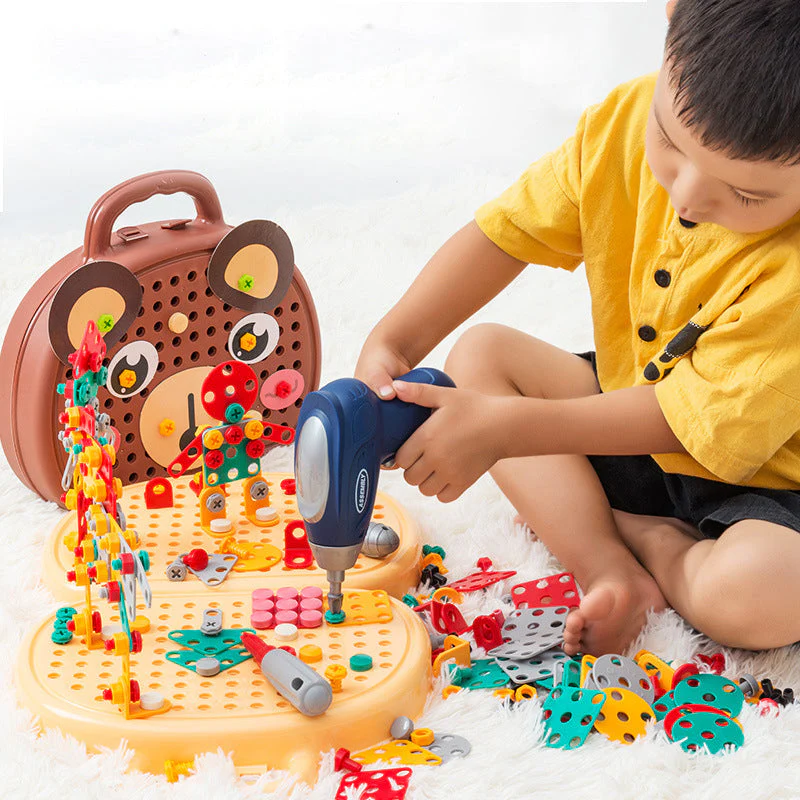 Kids Educational Electric Drill Screw Set Toy - Image 2