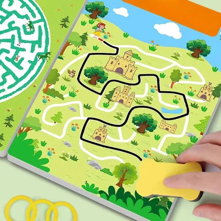 Kids Magical Reusable Maze Training Activity Book - Image 5