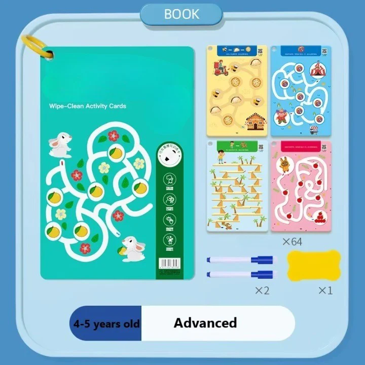 Kids Magical Reusable Maze Training Activity Book - Image 9