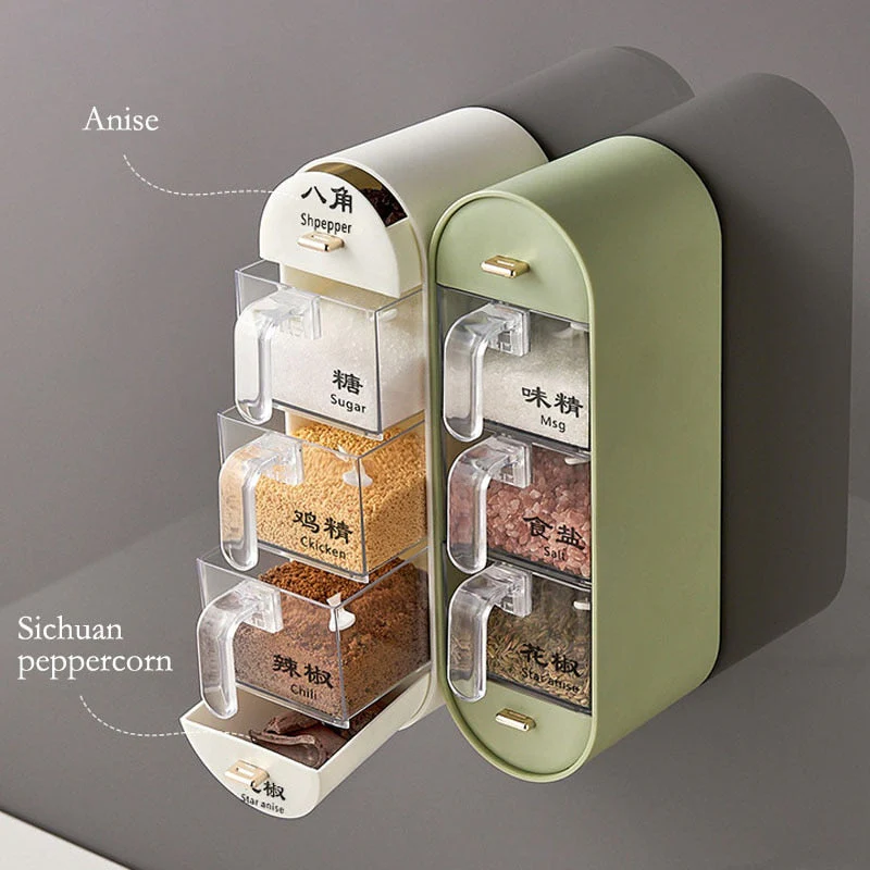 Kitchen Organizer Wall-Mounted Seasoning Station - Image 3
