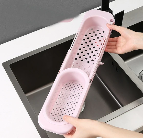 Kitchen Retractable Sink Rack Organizer - Image 11