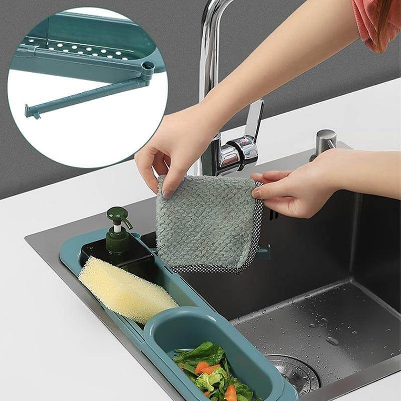 Kitchen Retractable Sink Rack Organizer - Image 3