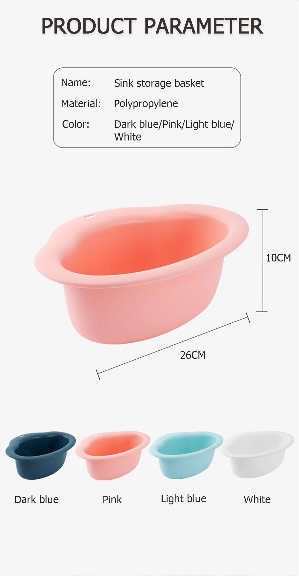 Kitchen Sink Easy Drain Side Basket - Image 7