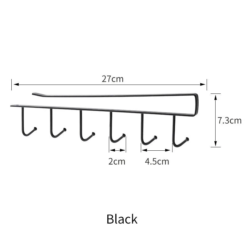Kitchen Under Cabinet Organizer Hook Rack - Image 7