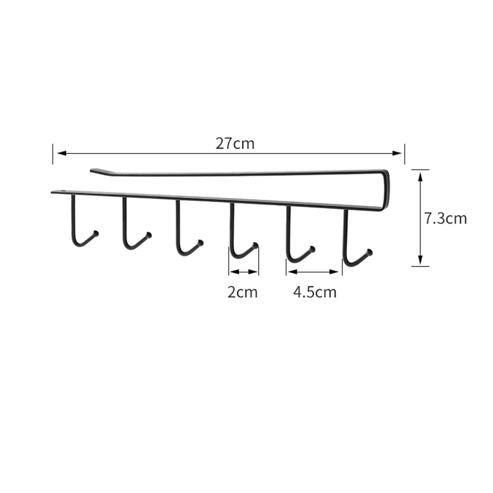 Kitchen Under Cabinet Organizer Hook Rack - Image 8