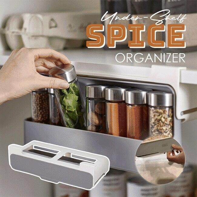 Kitchen Under-Shelf Spice Organizer - Image 2