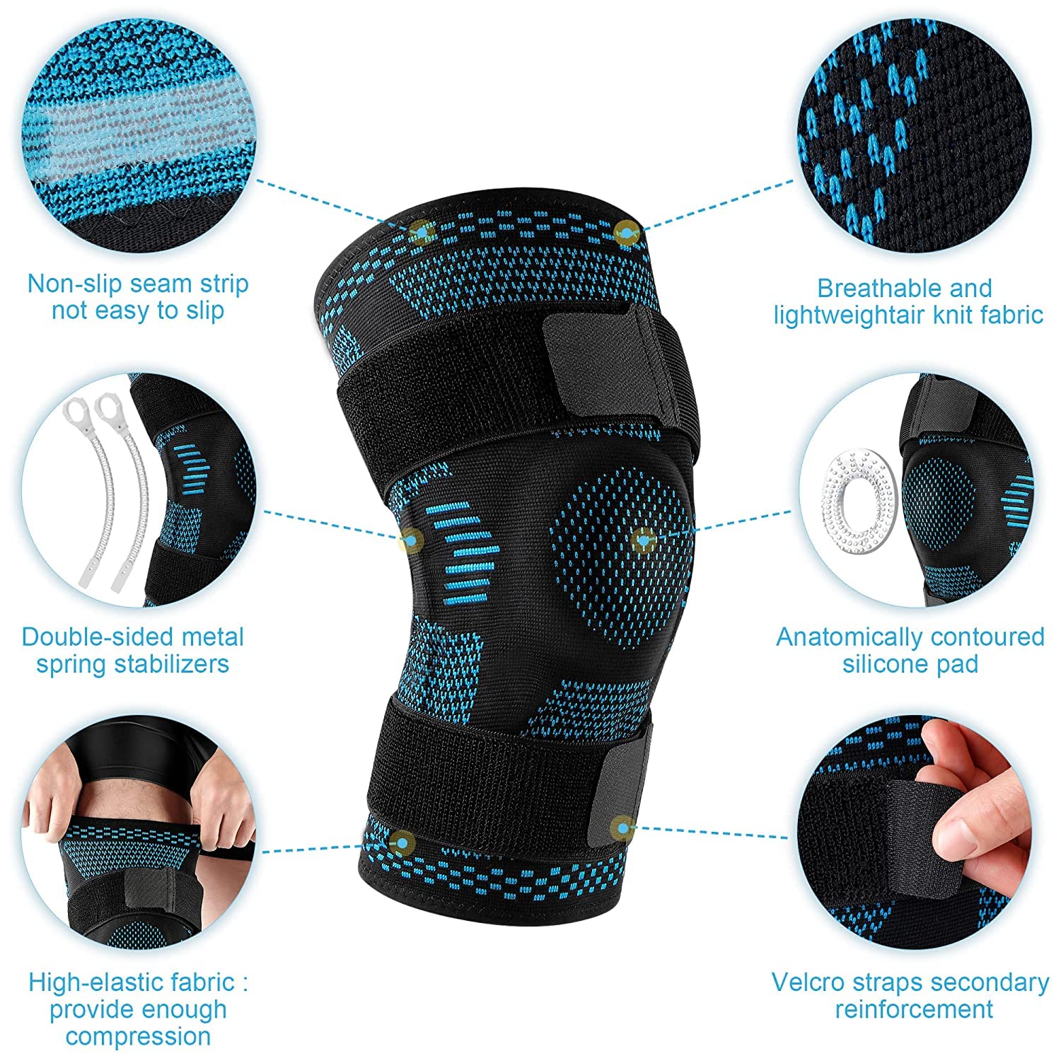Knee Stabilizer Support Gel Pads - Image 2
