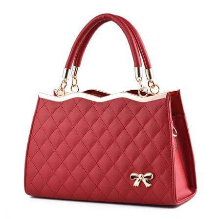 Korea Bow Leather Messenger Bags - Image 2