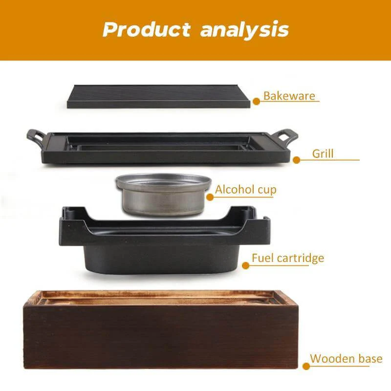 Korean Elegant Wooden Indoor Barbecue - Image 6