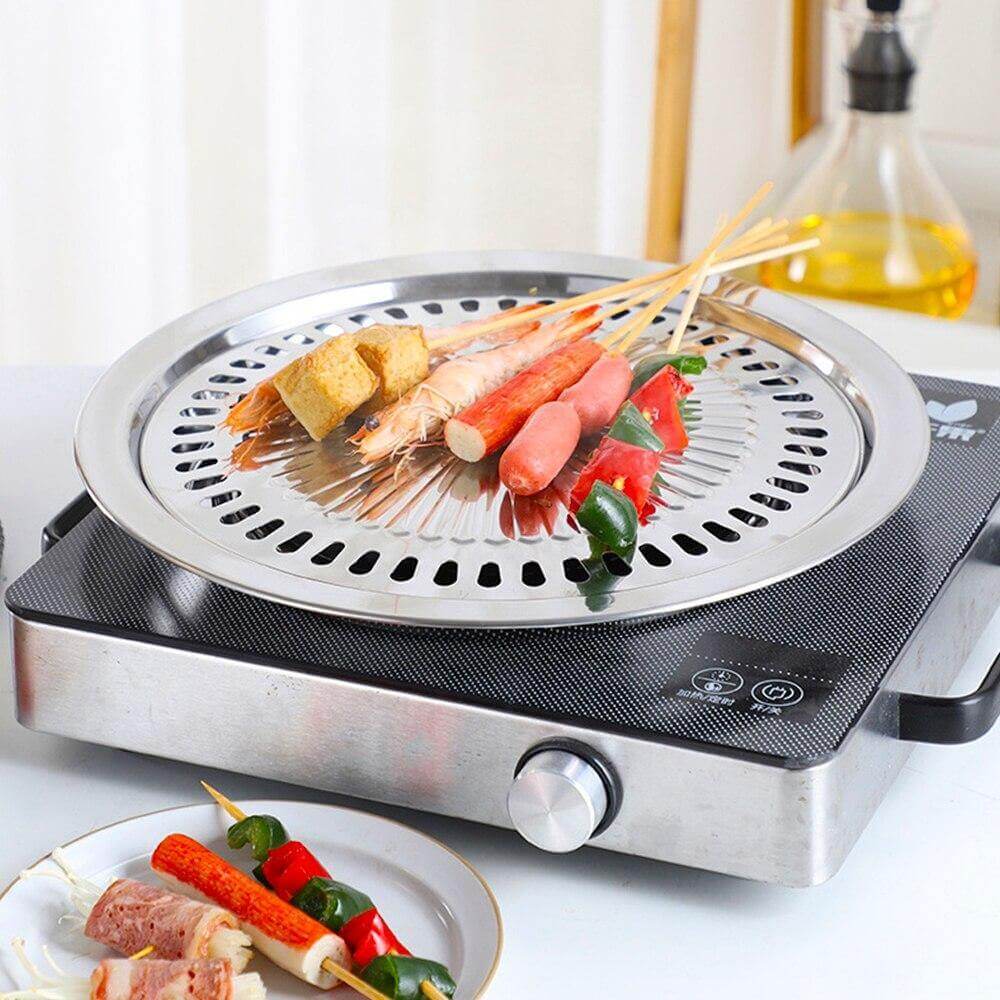 Korean Portable Non-stick BBQ Grill Pan - Image 5