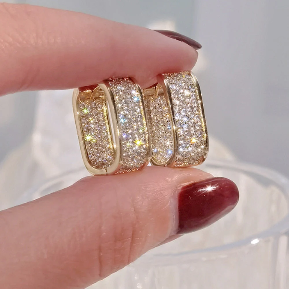 Korean Style Elegant Hoop Earrings - Image 3