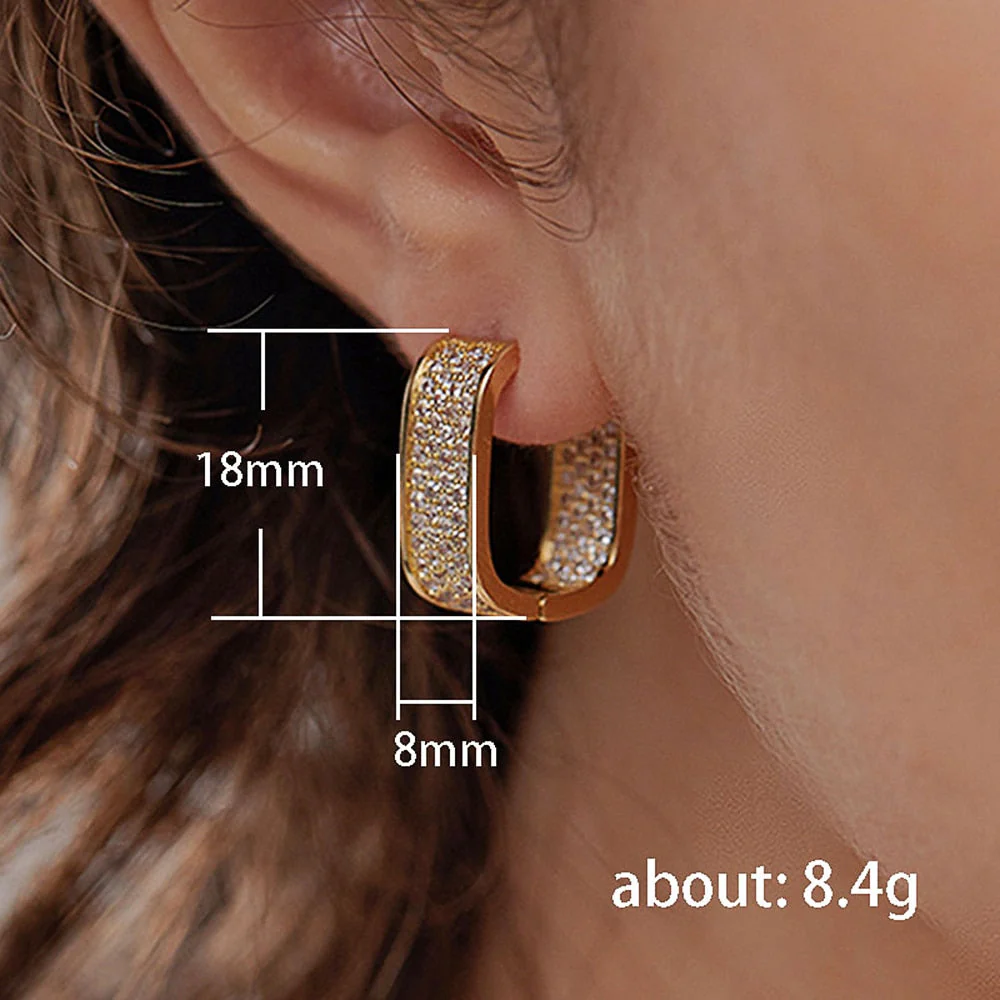 Korean Style Elegant Hoop Earrings - Image 6
