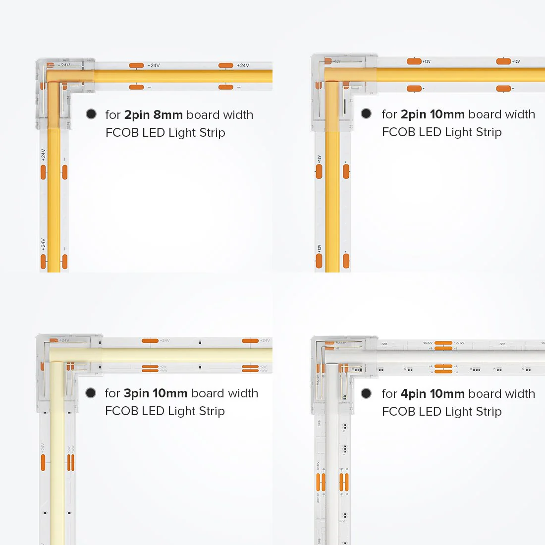 L Shaped Transparent LED Strip Connector - Image 5