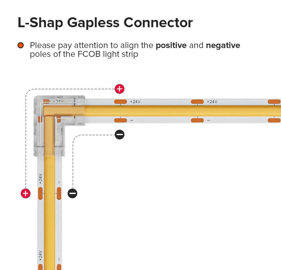L Shaped Transparent LED Strip Connector - Image 6