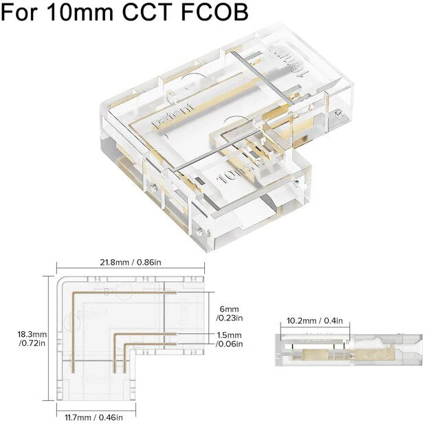 L Shaped Transparent LED Strip Connector - Image 7
