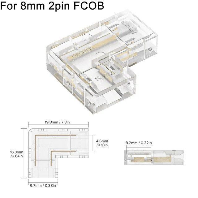 L Shaped Transparent LED Strip Connector - Image 9