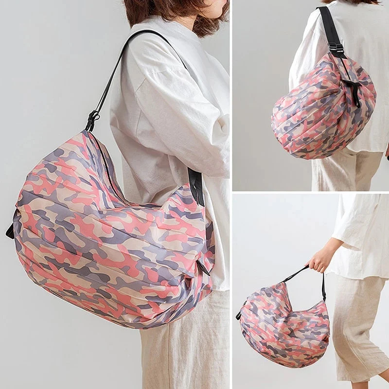 Large Capacity Canvas Foldable Shopping Bag - Image 6