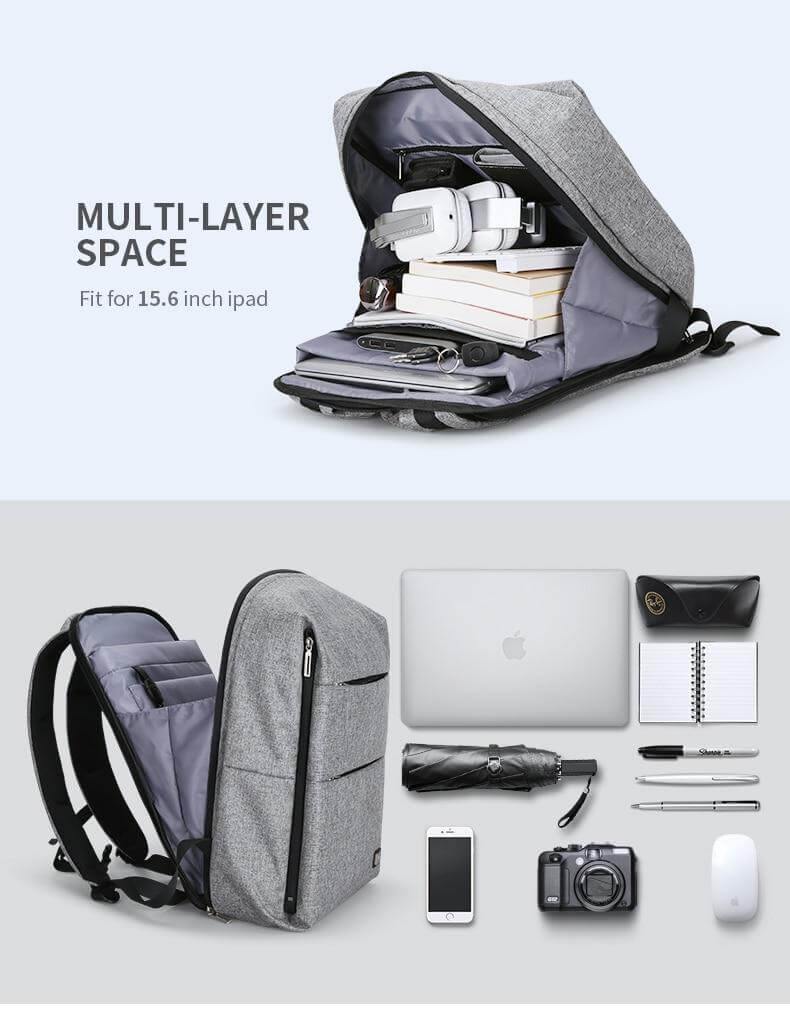 Large Capacity Casual Business and Student Style Backpack - Image 4