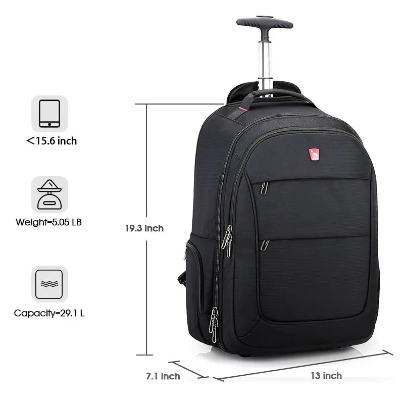 Large Capacity Comfortable Business Travel Trolley Backpack - Image 4