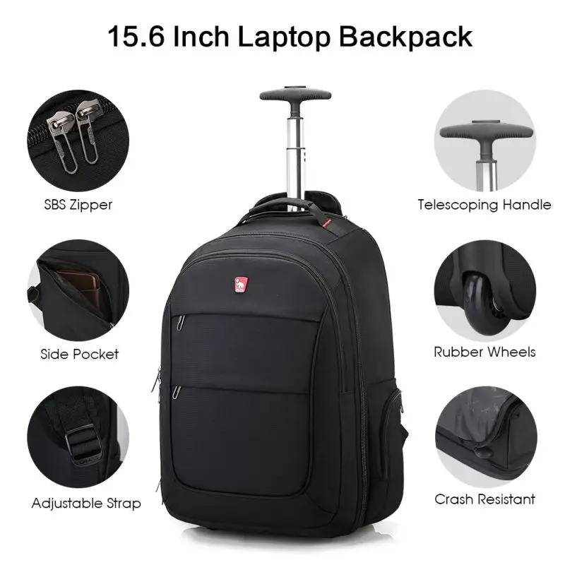 Large Capacity Comfortable Business Travel Trolley Backpack - Image 5