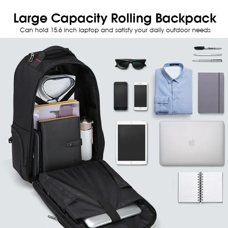 Large Capacity Comfortable Business Travel Trolley Backpack - Image 6