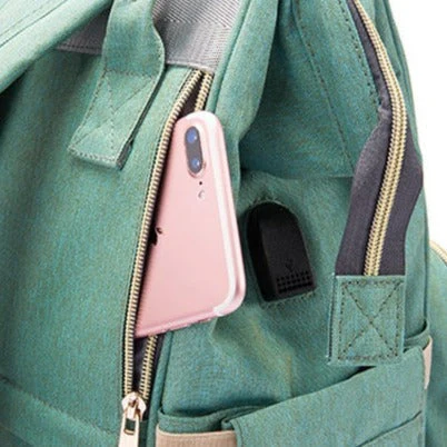 Large Capacity USB Mom Baby Diaper Backpack - Image 3