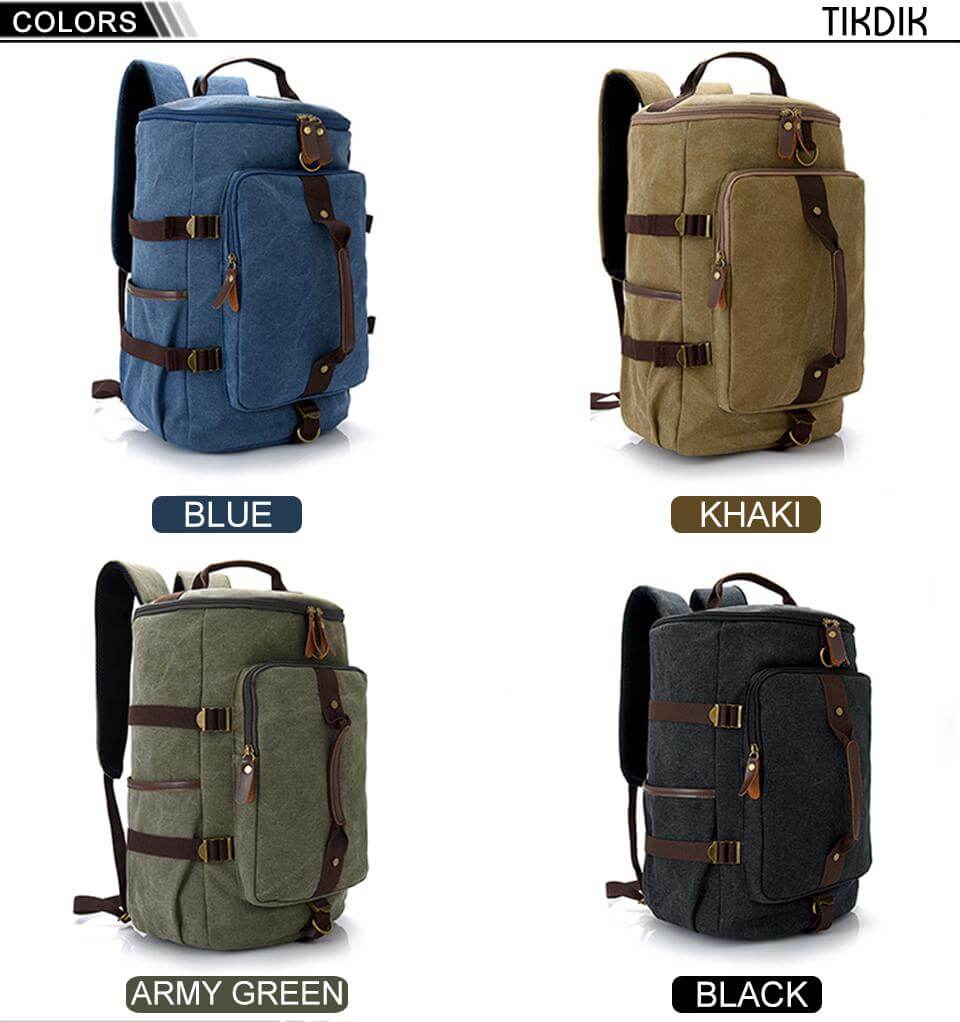 Large Capacity Vintage Shoulder Backpack - Image 6