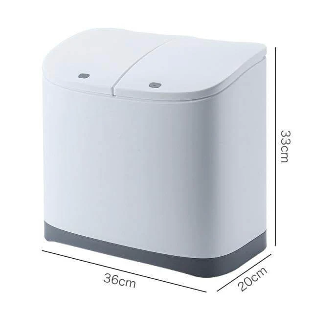 Large Double-Layer Garbage Can with Wheel - Image 6