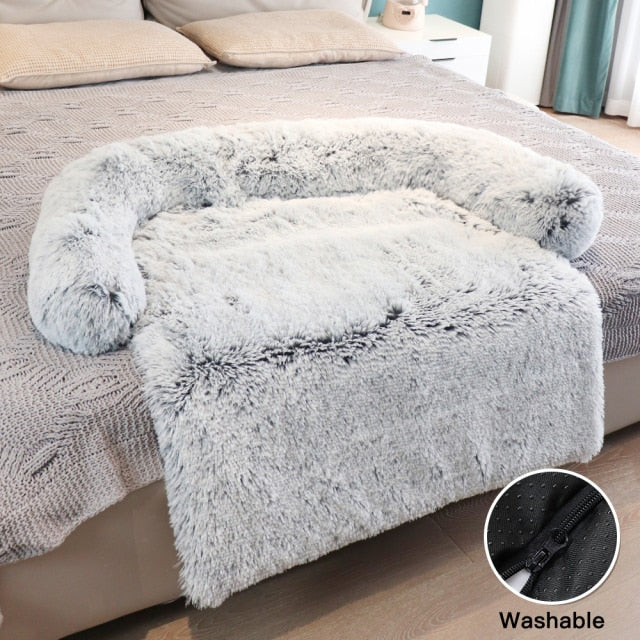 Large Pet Plush Sofa Cover Bed - Image 2