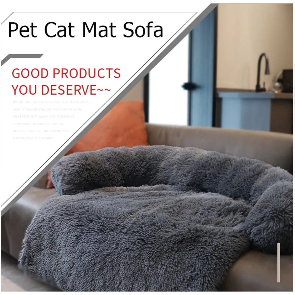 Large Pet Plush Sofa Cover Bed - Image 5