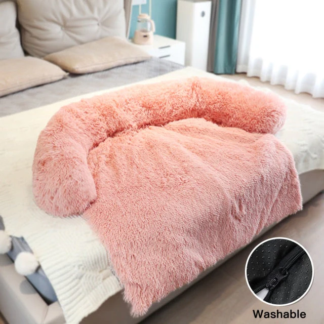 Large Pet Plush Sofa Cover Bed - Image 8