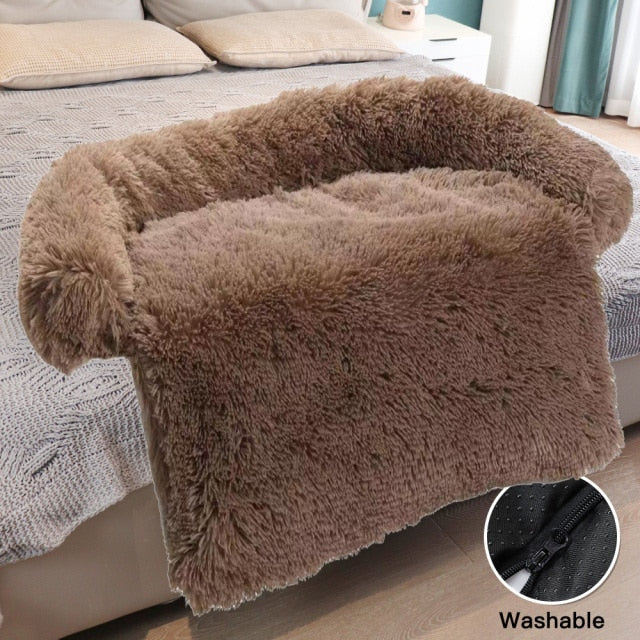 Large Pet Plush Sofa Cover Bed - Image 9