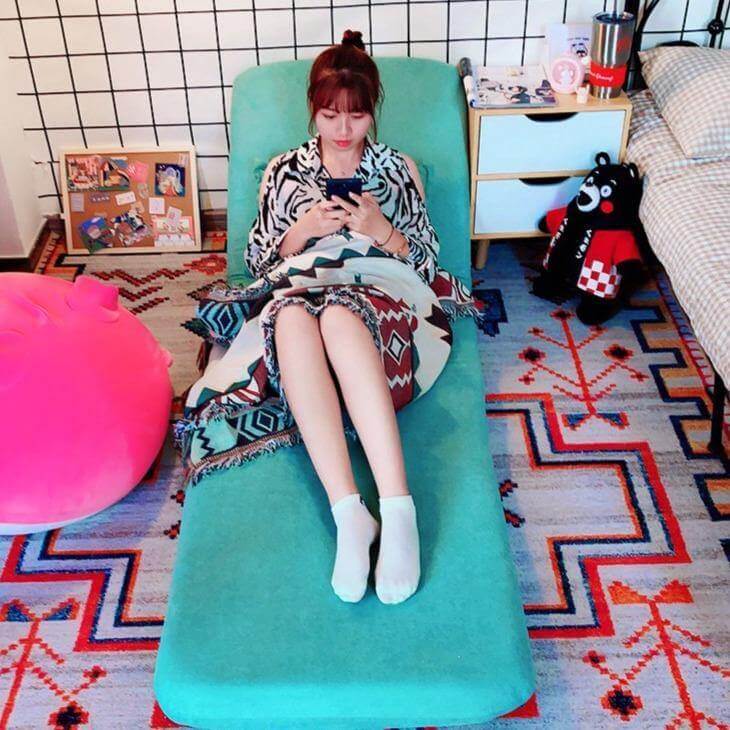 Lazy Foldable Single Sofa Bed Floor Chair - Image 11